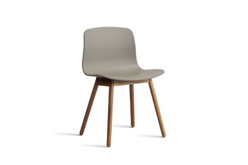 HAY AAC 12 About A Chair SH: 46 - Lacquered Solid Walnut/Khaki