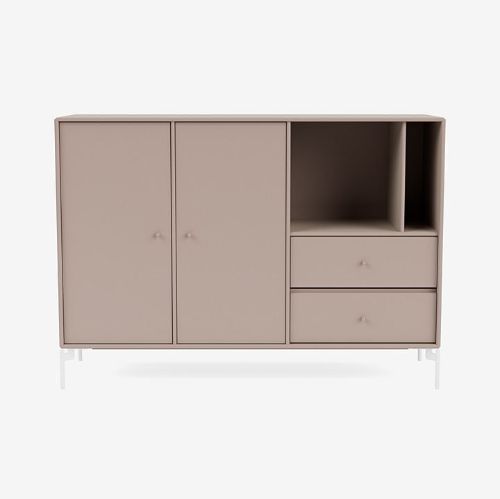 Montana Mega 201203 Beistelltisch mit Beinen 115,2x38 cm - 137 Pilz / Schnee