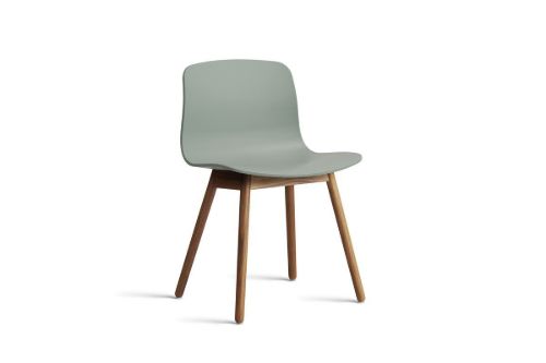 HAY AAC 12 About A Chair SH: 46 - Lacquered Solid Walnut/Fall Green