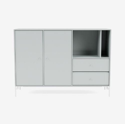 Montana Mega 201203 Beistelltisch mit Beinen 115,2x38 cm - 156 Oyster / Snow