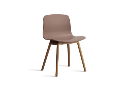 HAY AAC 12 About A Chair SH: 46 - Lacquered Solid Walnut/Soft Brick