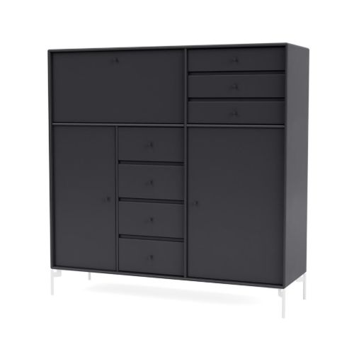 Montana Mega 201802 Skænk med ben 115,2x38 cm - 04 Anthracite / Snow