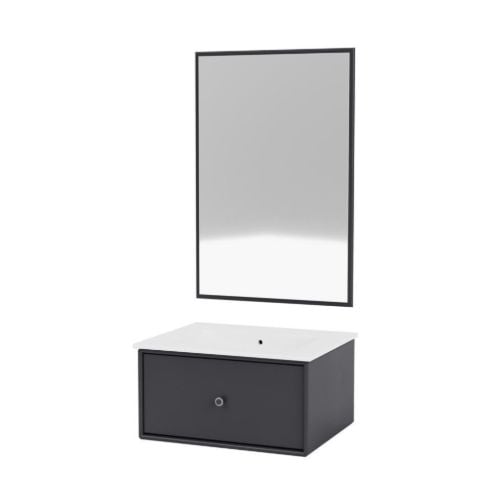 Montana Bathroom Type 1 - 04 Anthracite / White Table Top
