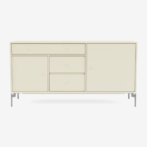 Montana Mega 200802 Beistelltisch mit Beinen 115,2x38 cm - 150 Vanille / Essensraum