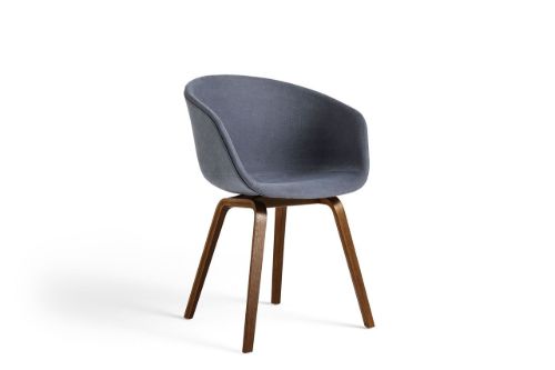 HAY AAC 23 About A Chair SH: 46 cm - Lacquered Walnut Veneer/Linara 198