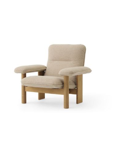 Audo Copenhagen Brasilia Lounge Chair SH: 39 cm – Natureiche/Schnalle