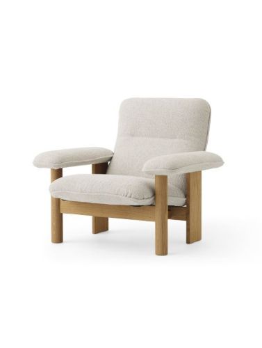 Audo Copenhagen Brasilia Lounge Chair SH: 39 cm – Eiche natur/Moos