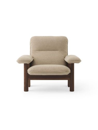 Audo Copenhagen Brasilia Lounge Chair SH: 39 cm - Dark Stained Oak/Bouclé 02