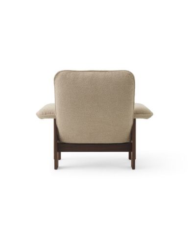 Audo Copenhagen Brasilia Lounge Chair SH: 39 cm - Walnuss/Bouclé 02