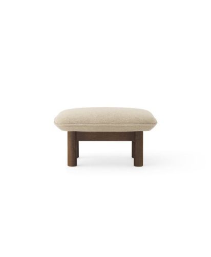 Audo Copenhagen Brasilia Ottoman H: 40 cm - Dark Stained Oak/Bouclé 02