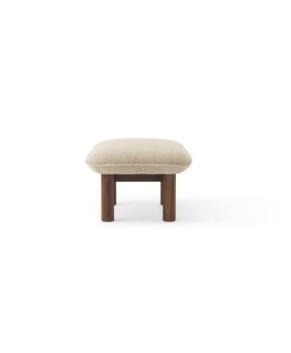 Audo Copenhagen Brasilia Ottoman H: 40 cm – Walnuss/Schnalle