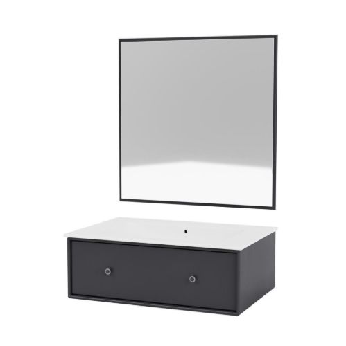 Montana Bathroom Type 2 - 04 Anthracite / Black Grains Table Top