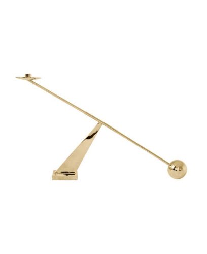 Audo Copenhagen Interconnect Candleholder H: 41,5 cm - Polished Brass