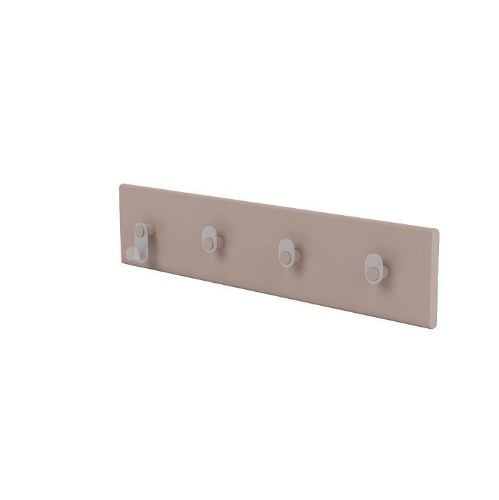 Montana QS Knagerække med 4 knager 10x46,8 cm - 137 Mushroom