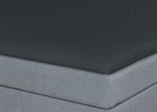 CPH Living Kuvertlagen Egyptisk Bomuldssatin 90x200x6 cm - Mørkegrå