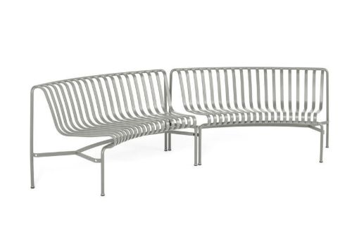 HAY Palissade Park Dining Bench In-In Starter Set/Set Of 2 L: 295,5 cm - Sky Grey