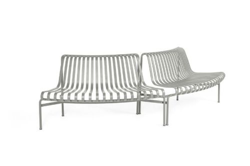 HAY Palissade Park Dining Bench Out-Out Starter Set/Set Of 2 L: 275,5 cm - Sky Grey