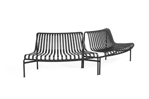 HAY Palissade Park Dining Bench Out-Out Starter Set/Set Of 2 L: 275,5 cm - Anthracite