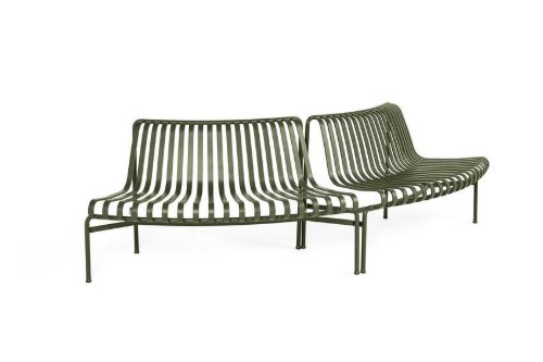 HAY Palissade Park Dining Bench Out-Out Starter Set/Set Of 2 L: 275,5 cm - Olive