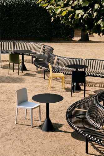HAY Palissade Park Dining Bench In / Add On / 1 Stk. L: 159 cm – Anthrazit