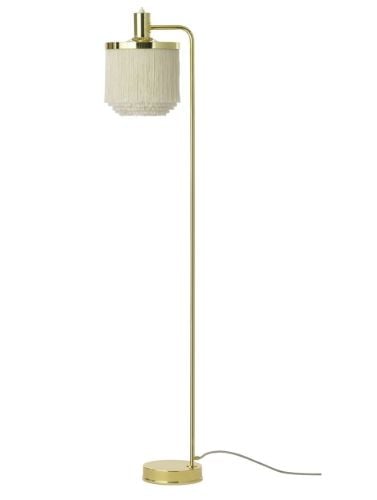 Warm Nordic Fringe Floor Lamp H: 126 cm - Cream White