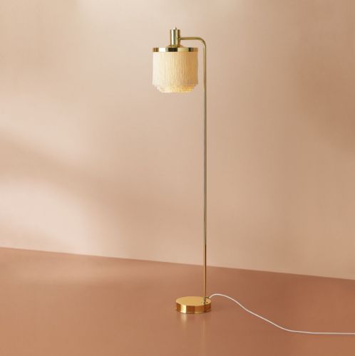 Warm Nordic Fringe Stehlampe H: 126 cm - Cremeweiß