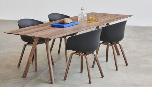 HAY CPH 30 Tisch 250 x 90 x 74 cm – lackiertes massives Walnussholz/lackiertes Walnussfurnier