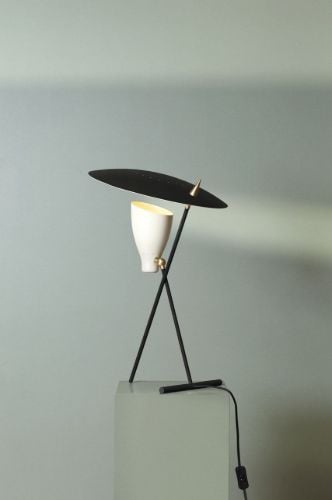 Warme Nordic Silhouette Tischlampe H: 59 cm – Schwarz Noir