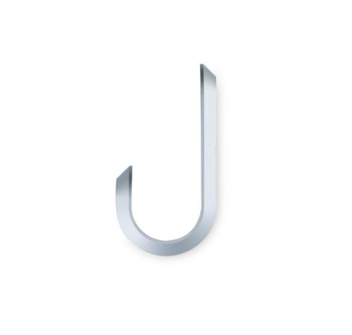 Normann Copenhagen Curve Mini Haken 2 Stk. H: 5,8 cm – Mattsilber