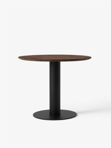 &Tradition In Between SK11 Dining Table Ø: 90 cm - Oiled Walnut/Black Base
