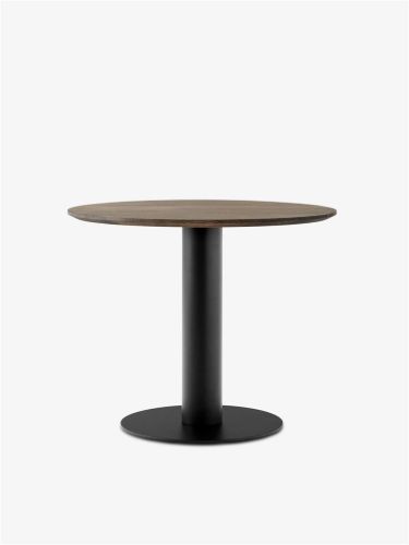 &Tradition In Between SK11 Dining Table Ø: 90 cm - Smoked Oiled Oak/Black Base