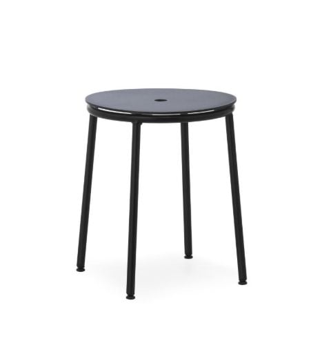 Normann Copenhagen Circa Skammel H: 45 cm - Sort Aluminium
