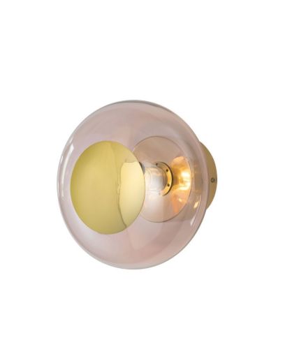 Ebb & Flow Horizon Ceiling/Wall Lamp S Ø: 21 cm - Obsidian/Gold