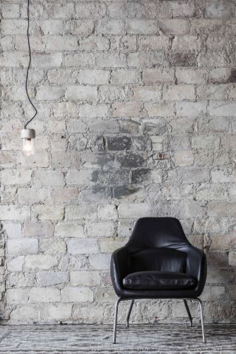 Bent Hansen Primum Asento Lounge Chair SH: 41 cm – Zenzo 2 207 Leder/Schwarzer Stahl