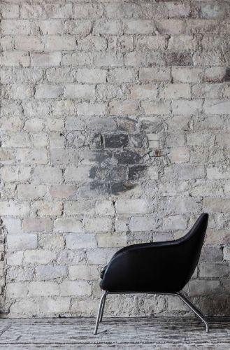 Bent Hansen Primum Asento Lounge Chair SH: 41 cm – Zenzo 2 207 Leder/Edelstahl