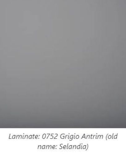 Bent Hansen Metro Couchtisch 50x55 cm – Laminat/0752 Grigio Antrim
