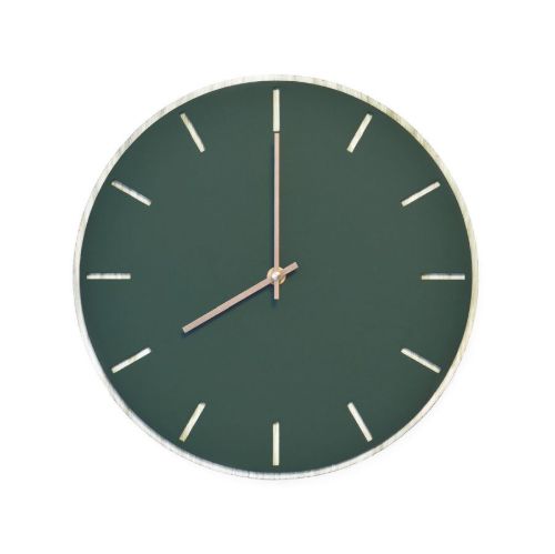 Hemverk Vægur Ø: 28 cm – Conifer Oak/Copper