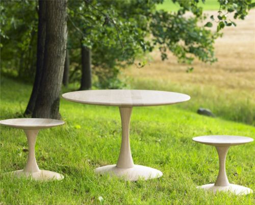 Snedkergaarden Nanna Ditzel Pulley Couchtisch ND 112 Ø: 75 cm – Weiß geölte Eiche