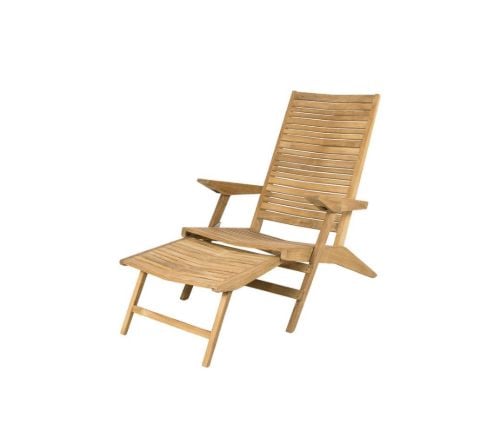Cane-line Outdoor Flip Dækstol SH: 37 cm - Teak