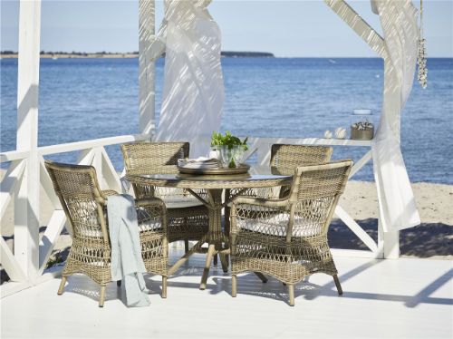 Sika-Design Georgia Garden Grace Gartentisch Ø: 120 cm - ALU Nature