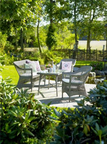 Sika-Design Georgia Garden Victoria Couchtisch B: 100 cm - ALU Natur