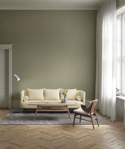 Warm Nordic Galore Kissen rund Ø: 16 cm – Mocca