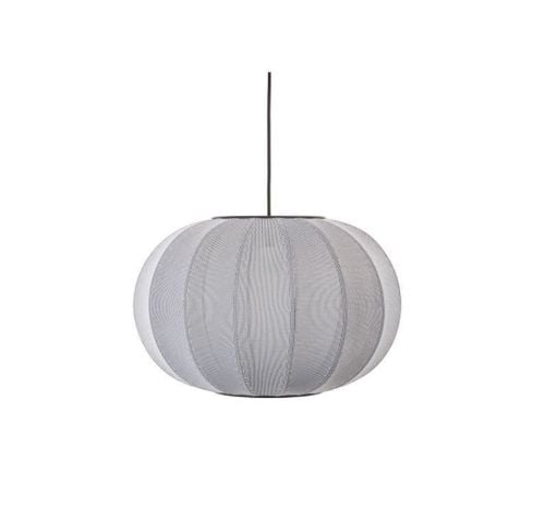 Made By Hand Knit-Wit Oval Pendant Ø: 57 cm - Silver