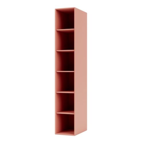 Montana Sidehængt Reol m. 5 Hylder Højre H: 138 cm - 151 Rhubarb