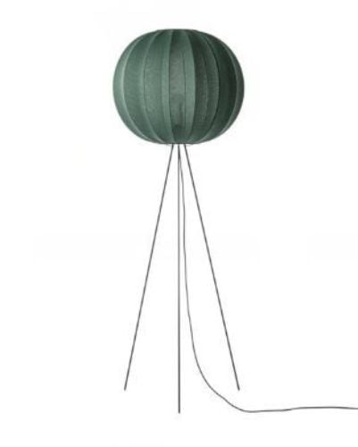 Made By Hand Knit-Wit Round Floor High Ø: 60 cm - Tweed Green