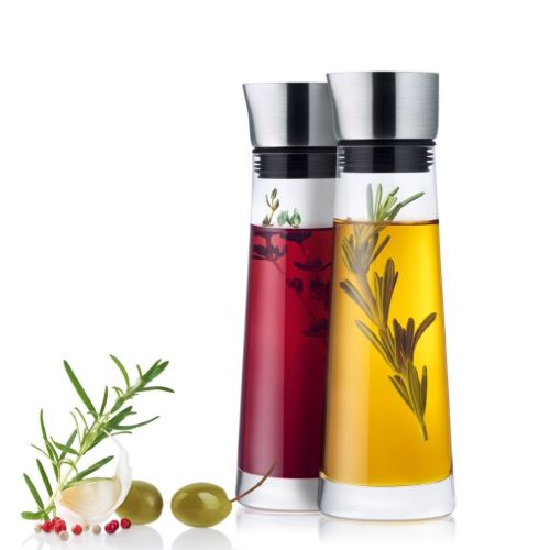 Blomus Alinjo Öl- und Essig-Set H: 17 cm – Stahl/Glas