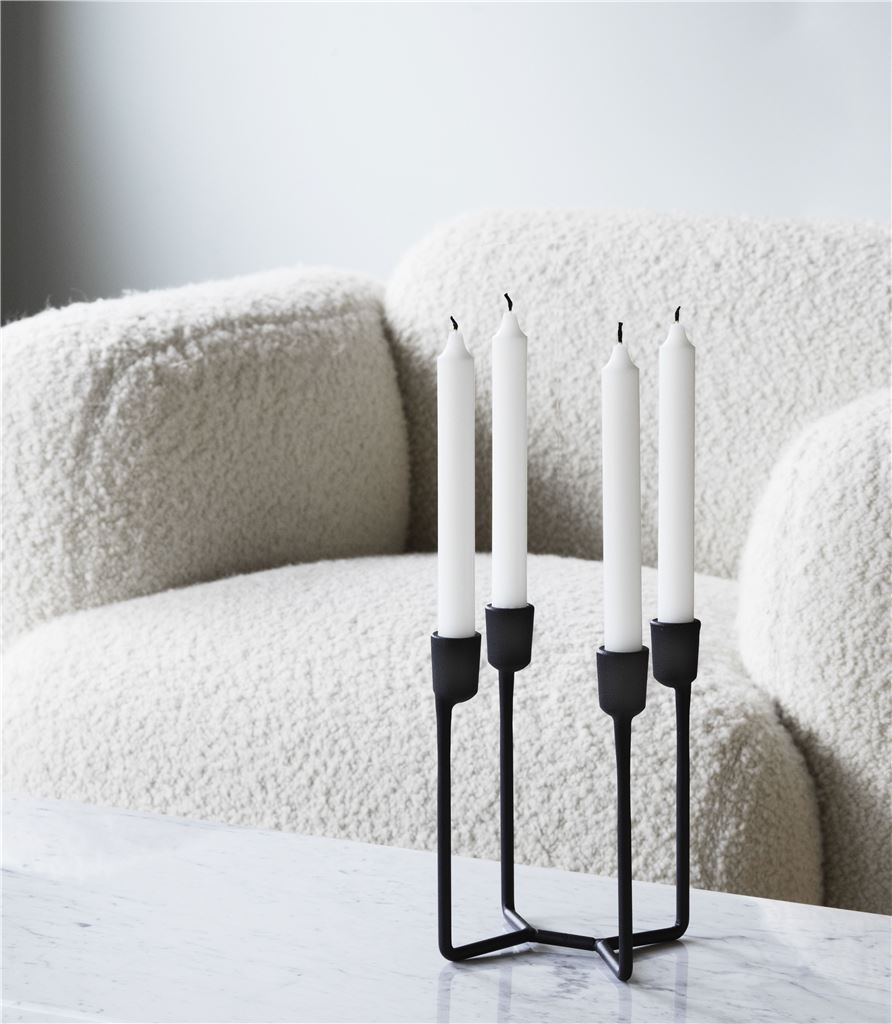 Normann Copenhagen Heima 4-armiger Kerzenhalter – Schwarz