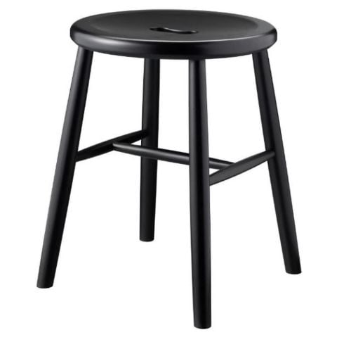 FDB Møbler J27 Skammel Børge Mogensen H: 45 cm - Bøg/Sort