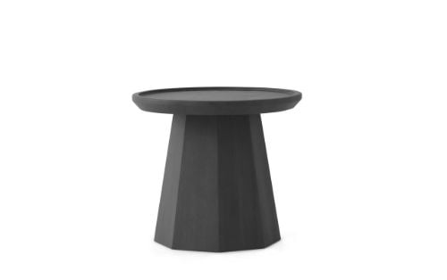 Normann Copenhagen Pine Bord Lille H: 40,6 x Ø: 45 cm - Mørkegrå