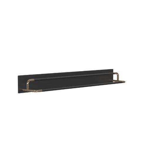FROST Signatures RADA Skohylde B: 100 cm - Mat Sort/Poleret Guld
